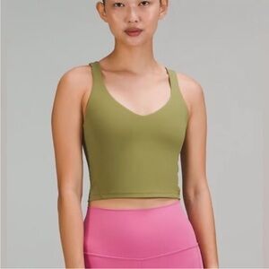 Lululemon align green tank top cropped 6